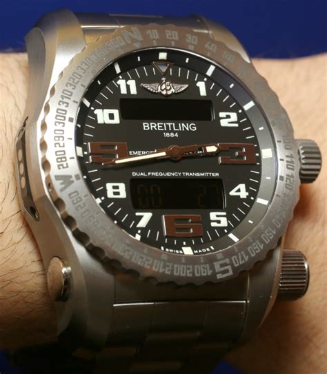 brightening watch - breitling emergency wrist watch.